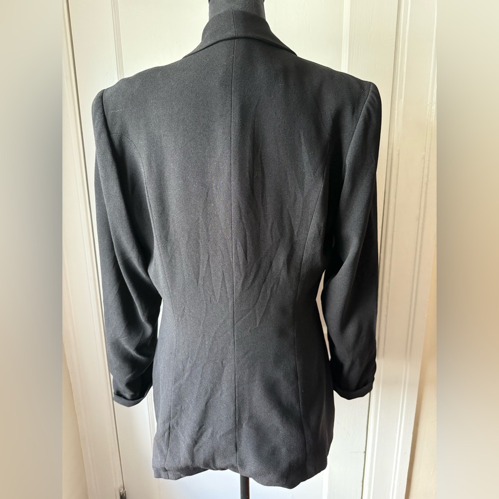 Embroidered Black Blazer - Picture 6 of 9